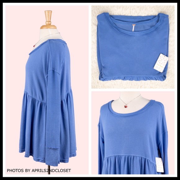 FREE PEOPLE BOHO FLOWY TUNIC TOP TEE A2C - Picture 12 of 16